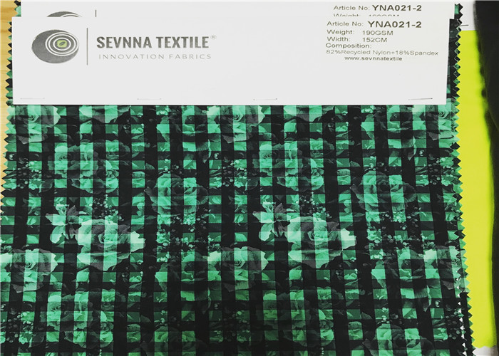 Swimwear Textiles Repreve Fabric Jacquard Textured Knitting 2 Way Stretch
