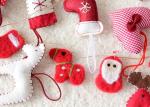 Christmas Hanging Decoration Crafts Using Felt Soft Environmentally Friendly