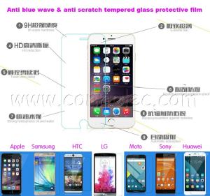 China anti scratch tempered glass protective film for Iphone 6(plus), Iphone 6(plus) glass film factory