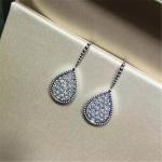 Jewelry factory in Shenzhen, China Bn Diamond Earrings 18k white gold yellow