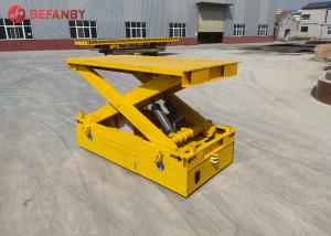China Electrical Lift Steerable Hydraulic Transfer Trolley factory