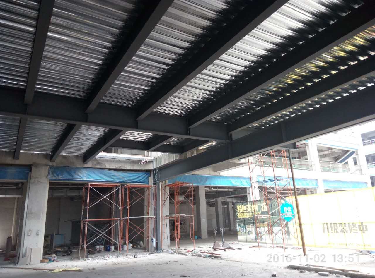 2 Floor Steel Frame Platform Prefabricated Steel Structures Buildings For Shopping Mall