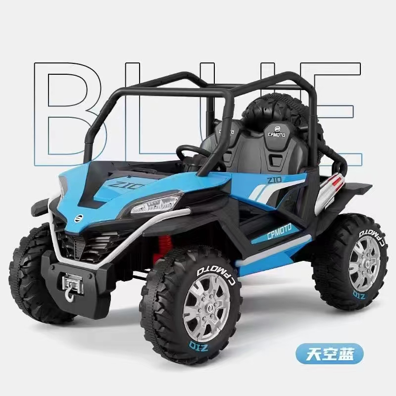 Popular 12V UTV Ride On Car for Kids Remote Control LED Light Two Seats Red Blue White