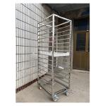 Detachable Bakery Oven Stainless Steel Tray Trolley Polishing