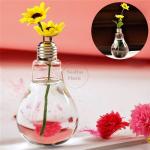 Hot Sale Juice Glass Jar Light Blub Shape With Lid 100ml Mini Size Lovely Light