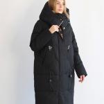 FODARLLOY 2022 puffer jacket ladies warm hooded cotton-padded clothes slim long