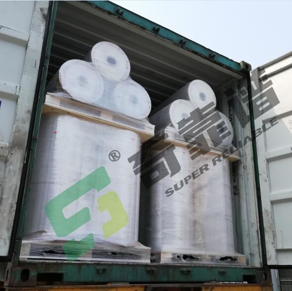 China 100um water proof inkjet pp matte synthetic paper adhesive in roll with white glassine liner factory