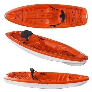 China Cheap Factory Price Customized Blow Molded HDPE Beginner One Person Sit On Top Kayak For Children Adult factory