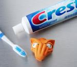OEM Cat Shape Toothpaste Spread Heads PP Food Grade Safe Soft For Children