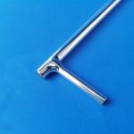 Silver Plated Quartz Glass Tube Custom Size High Temperature Resistance