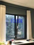 Impact glass Aluminium casement Windows Customized With black Color hurricane