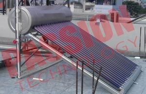China CE Approved Vacuum Tube Solar Water Heater Open Loop with Assistant Tank factory