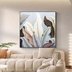 China NO Original Customized Flower Colorful Hand Painted Canvas Oil Painting for Modern Home Decor 6 Color Print Method factory