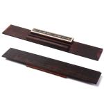 Sturdy 80*3mm Slotted Guitar Bridge Replacement Burlywood Color