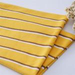 Breathable And Hygroscopic Striped Knit Fabric For Casual Wear