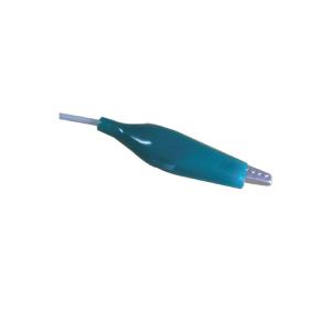 China DIN1.5 Socket Patient Medical Cable 1m Crocodile Clip Sensor With Green Cover factory