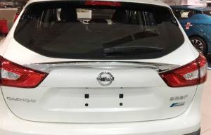 China Back Window Trim Parts For Nissan Qashqai 2015 2016 3D Carbon Fiber and Chrome factory