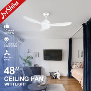 China 220V 60w Abs Plastic Ceiling Fan Blades With Remote Control led light factory