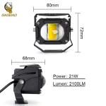 High Power Black Casing White Yellow Motorcycle LED Auxiliary Light