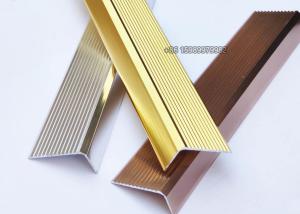 China Grooved Metal Stair Nosing For Laminate Flooring SUS304 Corrosionproof factory