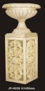 China Natural Stone Carved Sandstone Flower Pots For Outdoor Landscaping factory