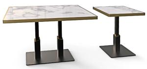 China Durable Flat Bistro Table Base Square Restaurant Table Legs ISO Certification factory