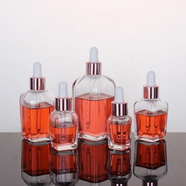 China 1/ 2oz To 3oz Essential Oil Aromatherapy Dropper Bottles Square factory