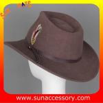 2050373 Sun Accessory customized winter wool felt fashion style cowboy hats