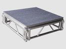 China 1.22*1.22m Outdoor Event Portable Stage / Silver Aluminum Plywood Stage factory