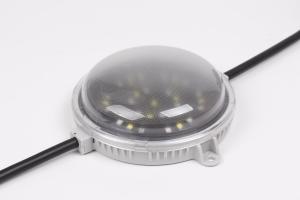 China 100mm RGB LED Point Light 5W Epistar Chip Waterproof IP67 With PC Body For Outdoor Building Garden Landscape Lighting factory