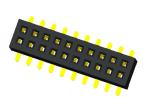 Straight 20 Pin Header Connector Female 180 Degree Type Double Row 1.0X2.1mm