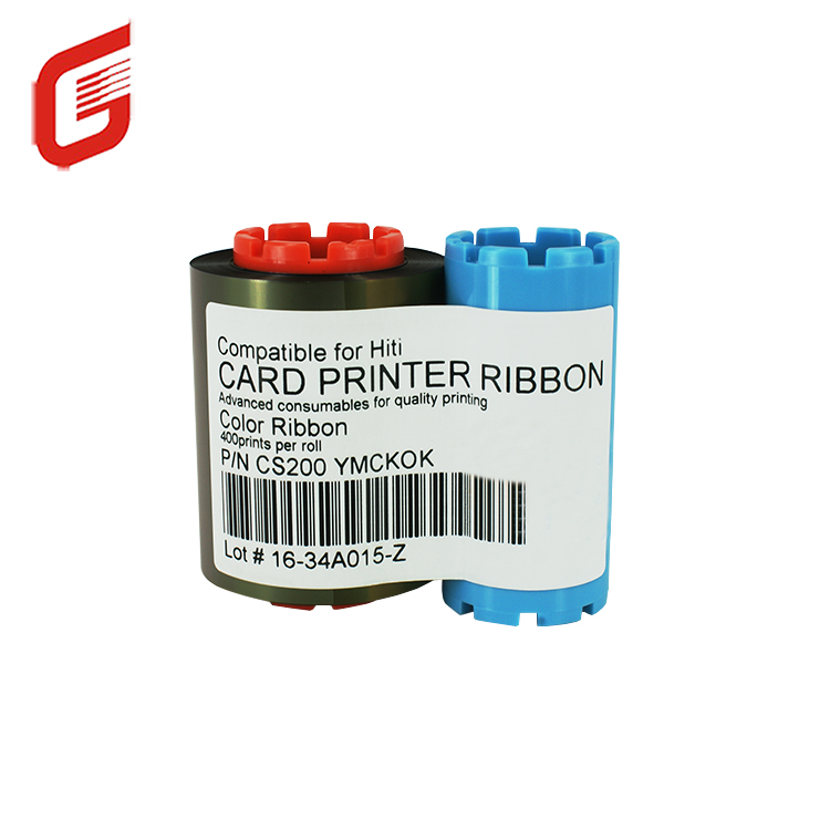 Compatible YMCKOK Color Ribbon 330prints for HITI CS200e CS220e CS290e Card Packaging