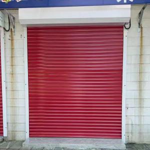China 80mm Aluminum Rolling Shutter 100mm Tubular Motor Aluminium Security Shutters factory