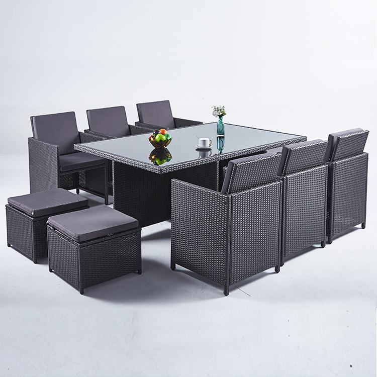 PE Rattan High Back Sofa Chair Set for Outdoor Indoor Patio Garden Balcony Pool Beach
