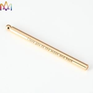 China Single Tube Design Waterproof 88MM Brass Gold Whistle Charm factory