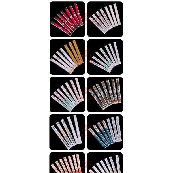 24CM TWINS Dispossable Bamboo Chopsticks with full paper wrapped for Chinese Food