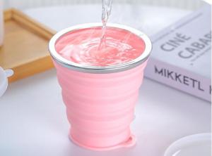China Food Grade Silicone Foldable Cup Silicone Collapsible Cup For Drinking factory