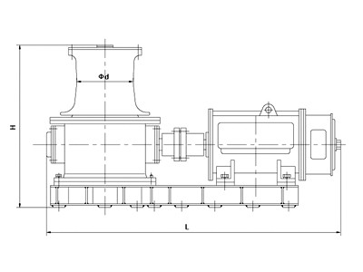 Boat Electric Capstan For Boat Ship Vessel , Electric Capstan Winch