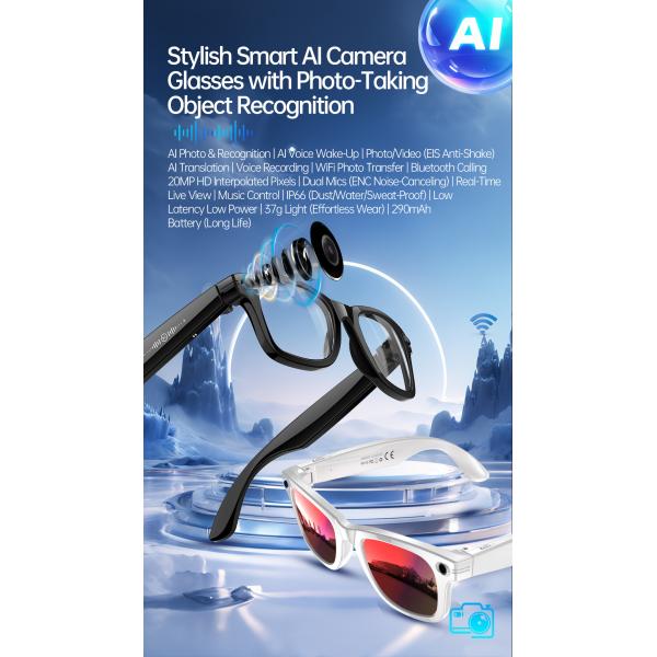 AI Voice Translate Intelligent Shooting Function ENC Noise Reduction Waterproof