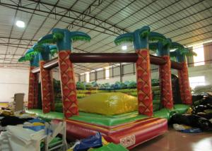 China Inflatable soft moutain sport game inflatable jumping hill with safety net factory