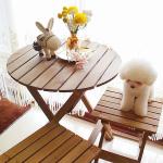 Mail Packing Y Durable Outdoor Patio Furniture Sets with Solid Wood Modern
