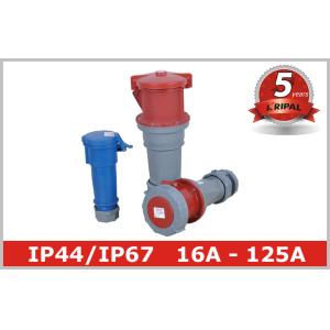 Plastic Waterproof Electrical Connectors Industrial Socket Outlets