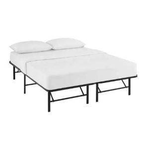 Metal Tube Platform California King Bed Frame With Storage for Modern Bedroom