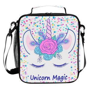 China Unicorn Kids Insulated Tote Lunch Bag For Picnic factory