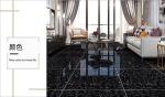 Double Layer Polished Ceramic Floor Tiles Black And White 600*600mm
