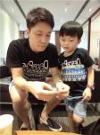 2016 Fashion Parent-child outfits Summer Black Bohimian Style T-shirt Casual
