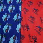 70gsm Calendering 100 Woven Polyester Fabric Lamination Printed For Jackets