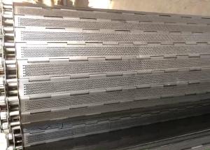 China Food Industry Plate Link Conveyor Belt Customized Demension Durable Structure factory