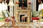 Luxury Wooden Frame Leather Antique Leisure Arm Chair For Living Room Furniture