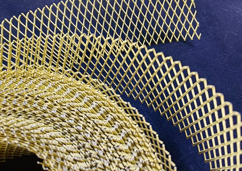 Small Opening Expanded Metal Mesh Brass For Faraday Cage